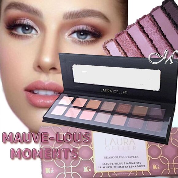 LAURA GELLER Seasonless Staples MAUVE-ULOUS*MOMENTS 14 Multi-Finish Eyeshadows - Picture 1 of 9